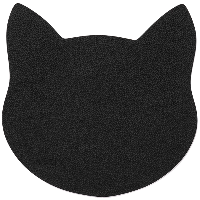 Tapis pour gamelle chat S noir