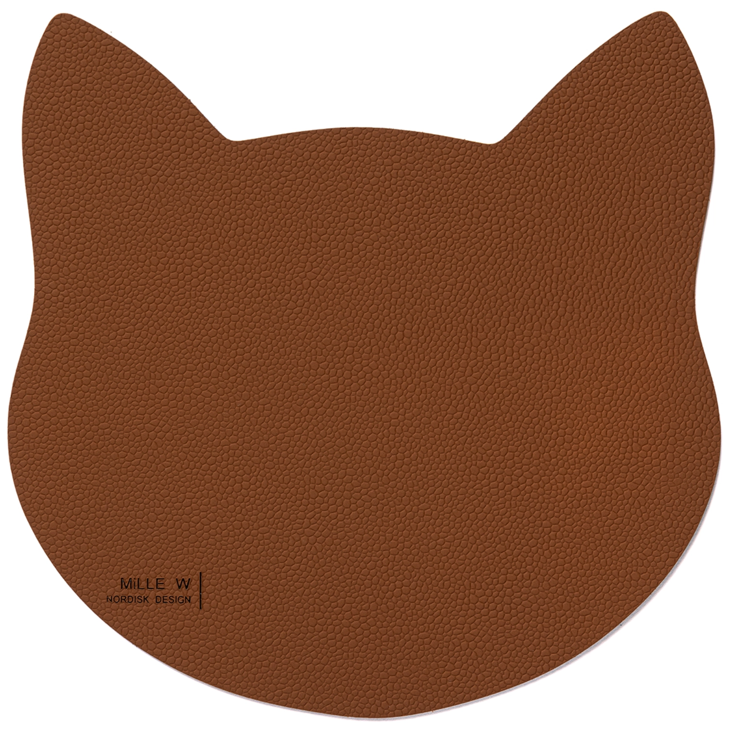 Tapis pour gamelle chat S cognac