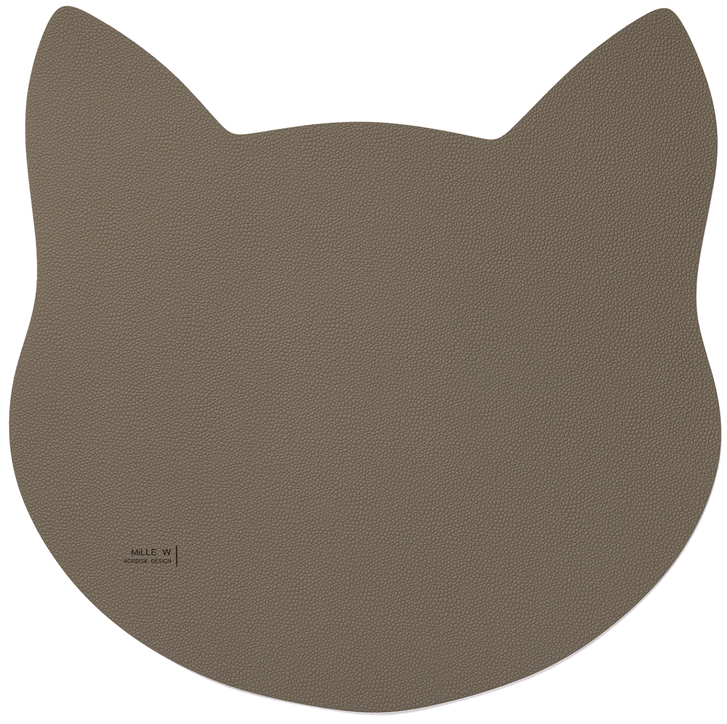 Tapis pour gamelle chat L gris