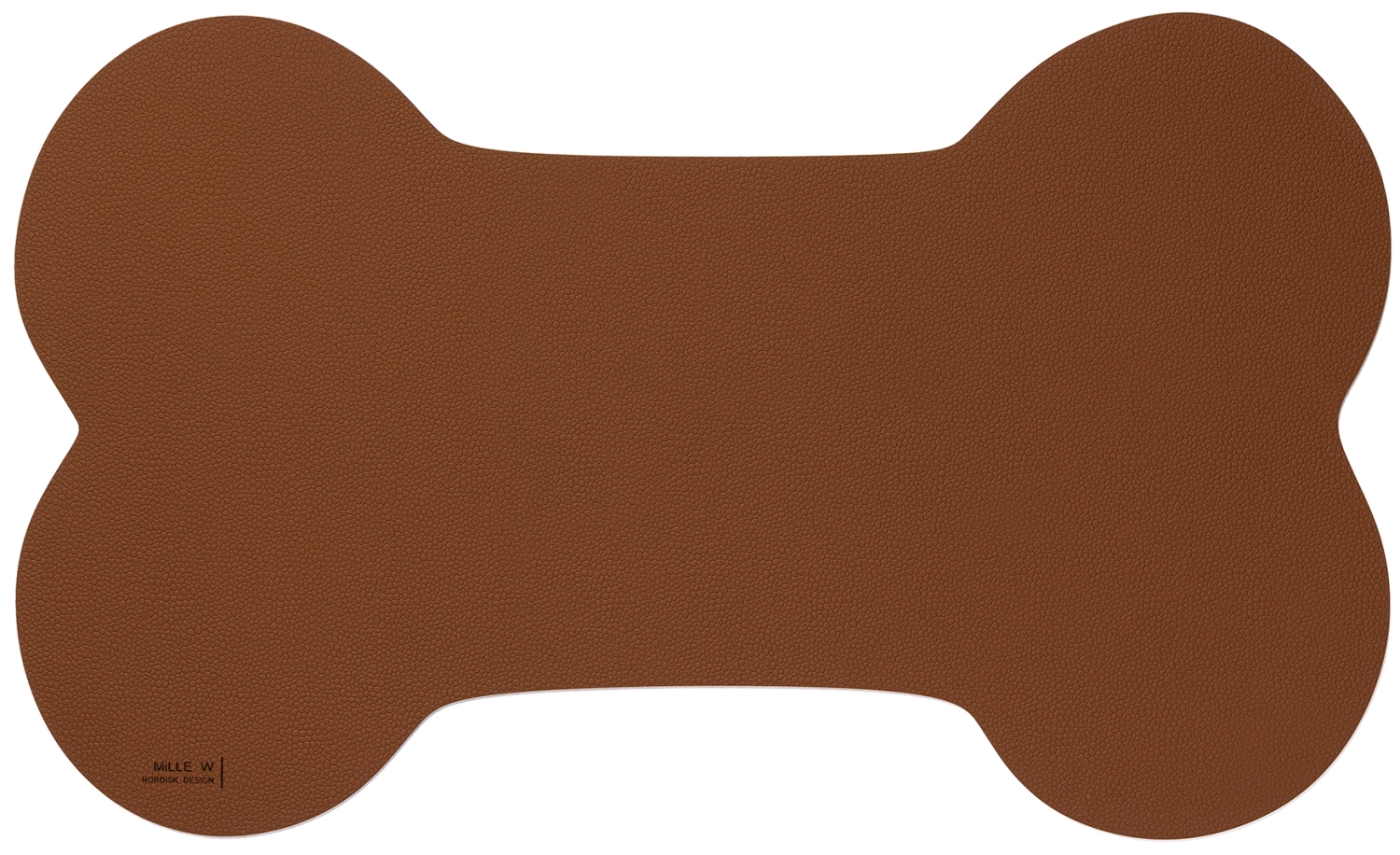 Tapis pour gamelle chien M cognac