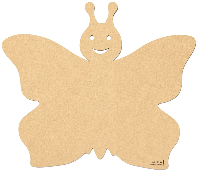 Set de table enfant papillon beige