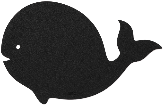 Set de table enfant baleine noir