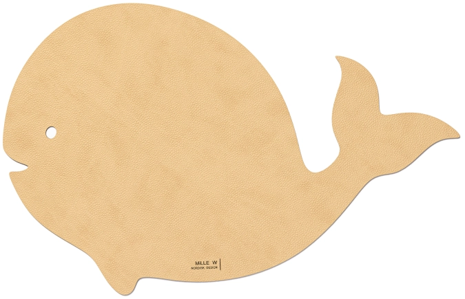 Set de table enfant baleine beige