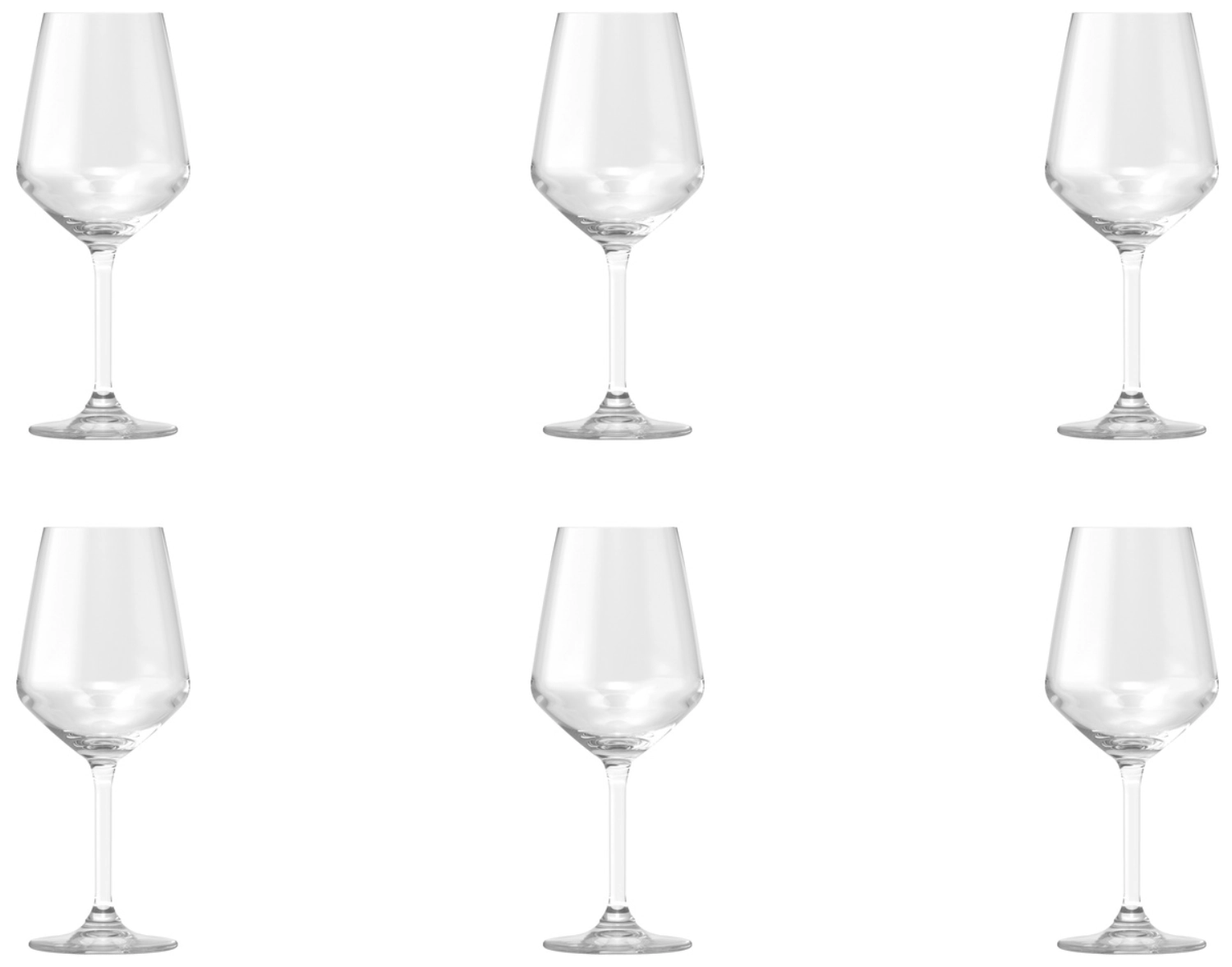 Lot de 6 verres Carré Plus Vin