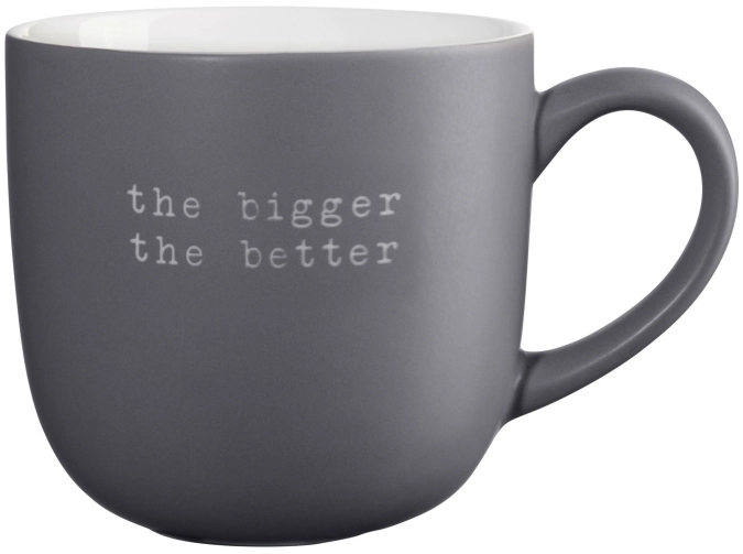 Hey! Mug, the bigger the better 0.6l