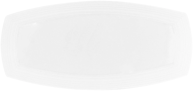 Hemisphere Tortenplatte eckig 40x18cm