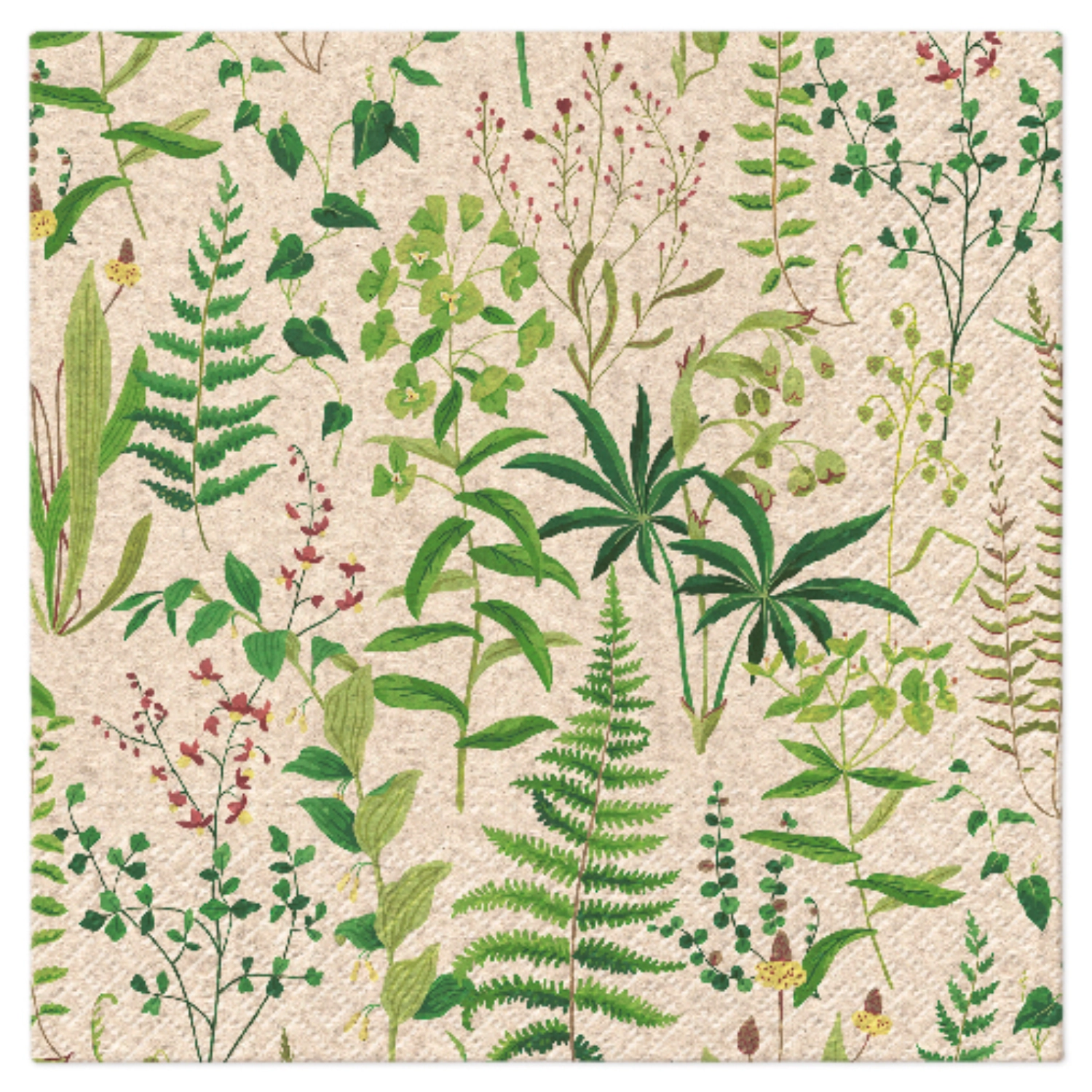 Servietten Lunch 20x We care Herbal Garden, 33x33cm