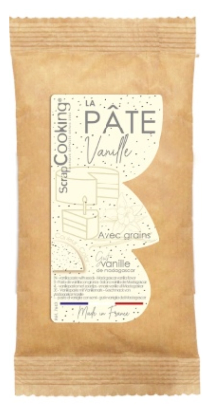 Pâte vanille avec grains pour modelage