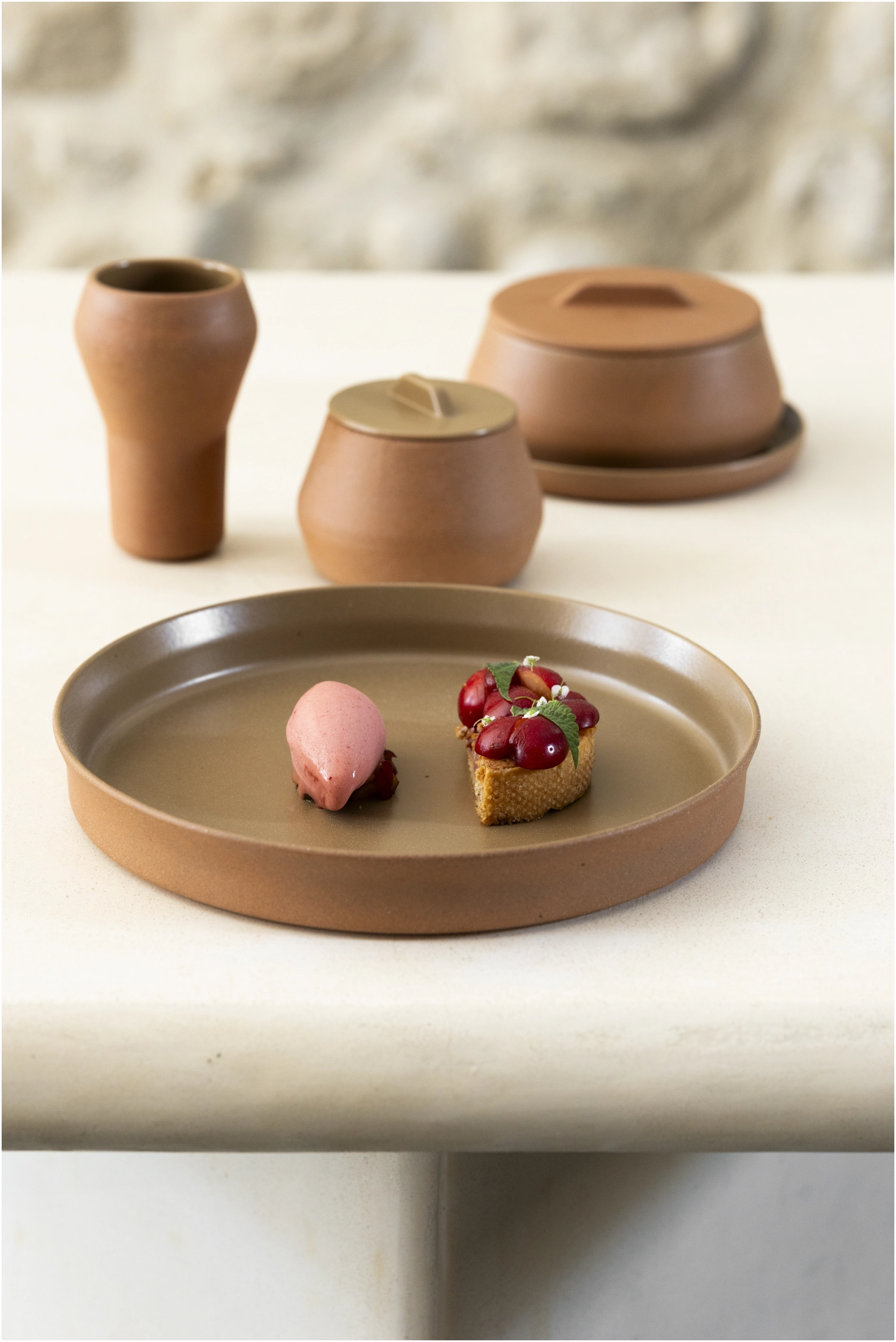 Contre-Jour Zuckerdose mit Deckel