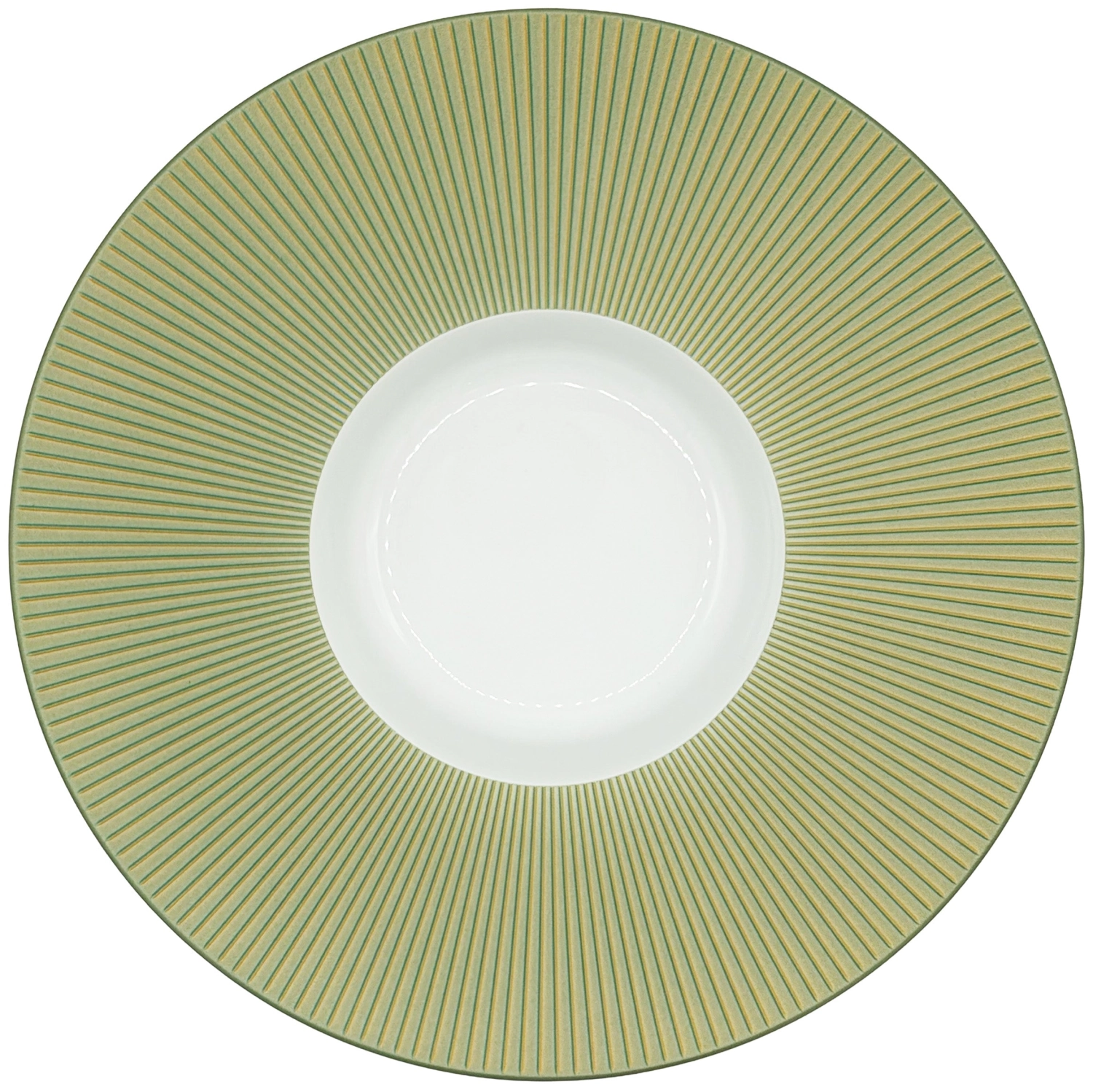 Assiette à soupe Bolero Iridescent verte