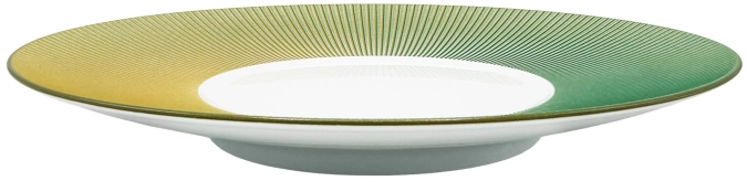 Assiette Bolero Iridescent verte