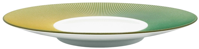 Assiette à dessert Bolero Iridescent verte