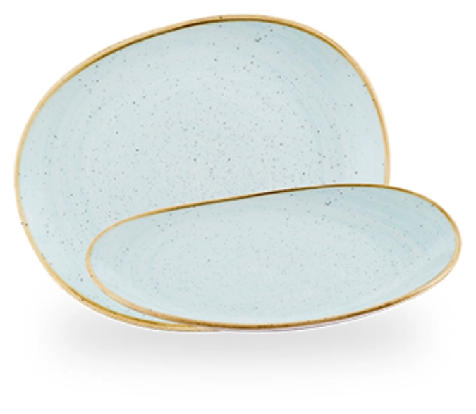 Stonecast Duck Egg blue Organic assiette