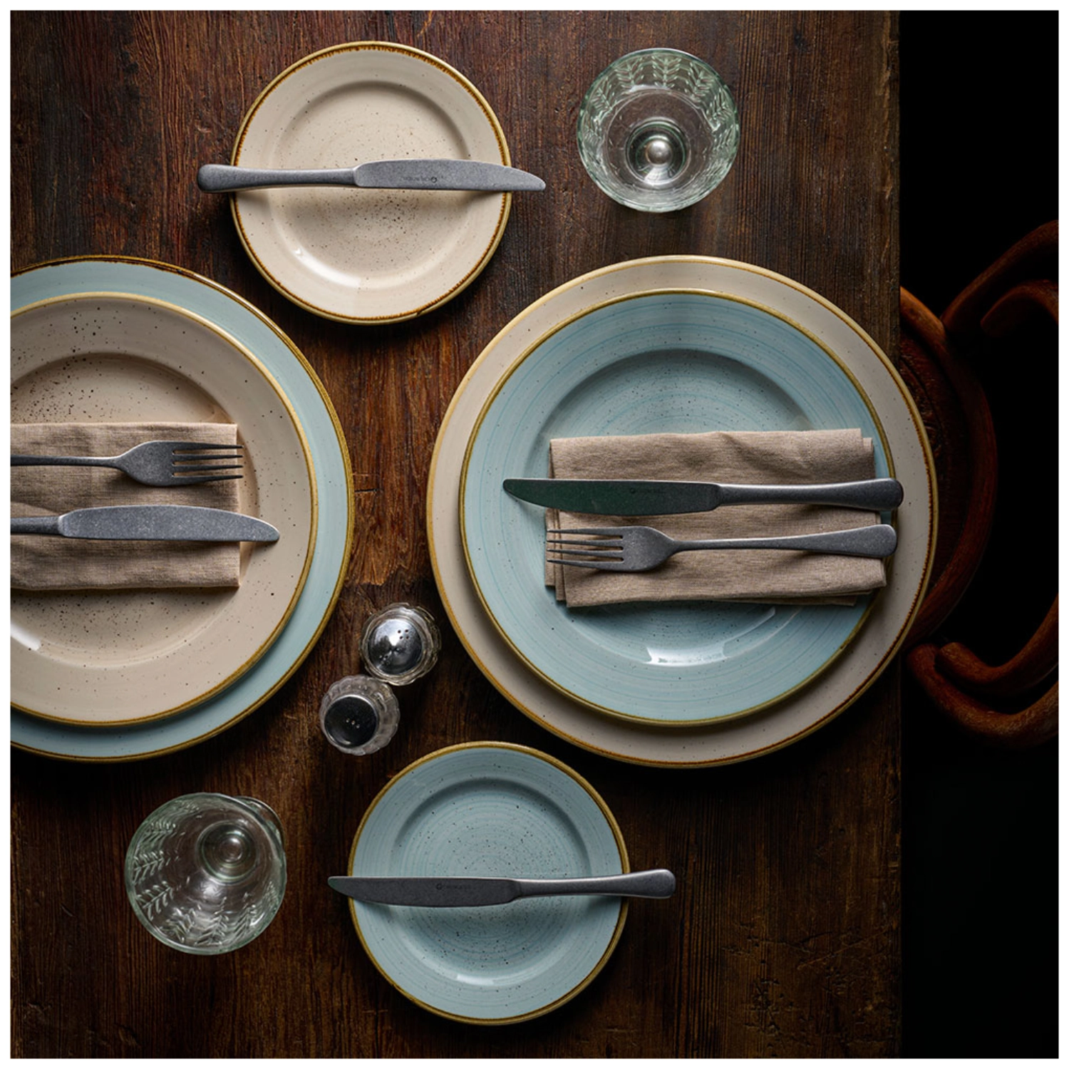 Stonecast Duck Egg blue Profile assiette