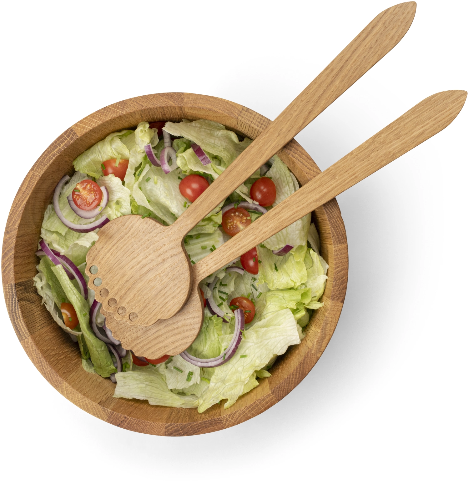 Eiche Salatbesteck