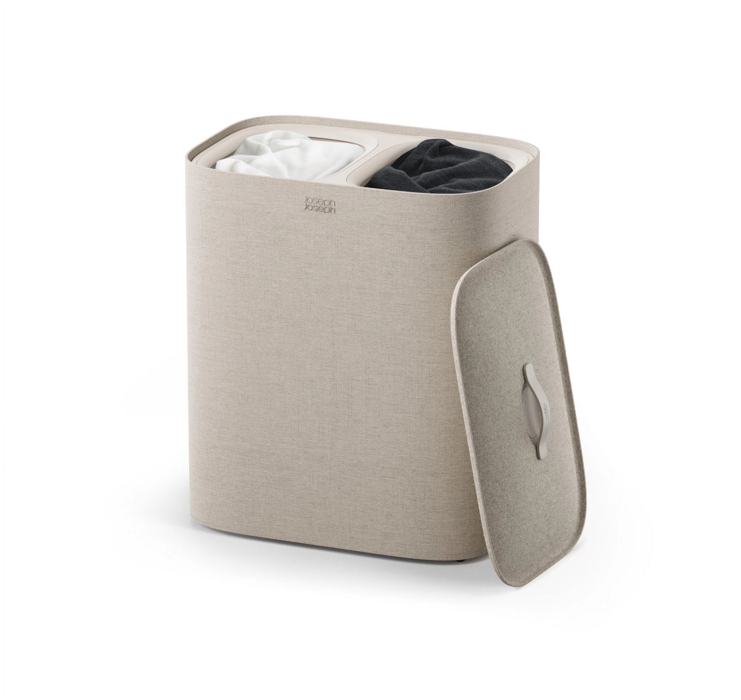 Tota Twin 90l Wäschetrennkorb 2x45l pale mushroom