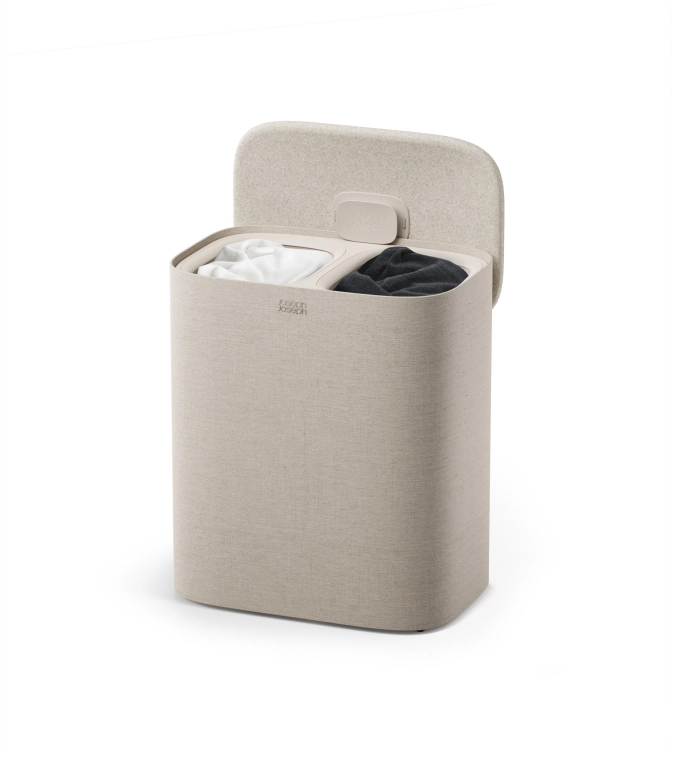 Tota Twin 90l Wäschetrennkorb 2x45l pale mushroom
