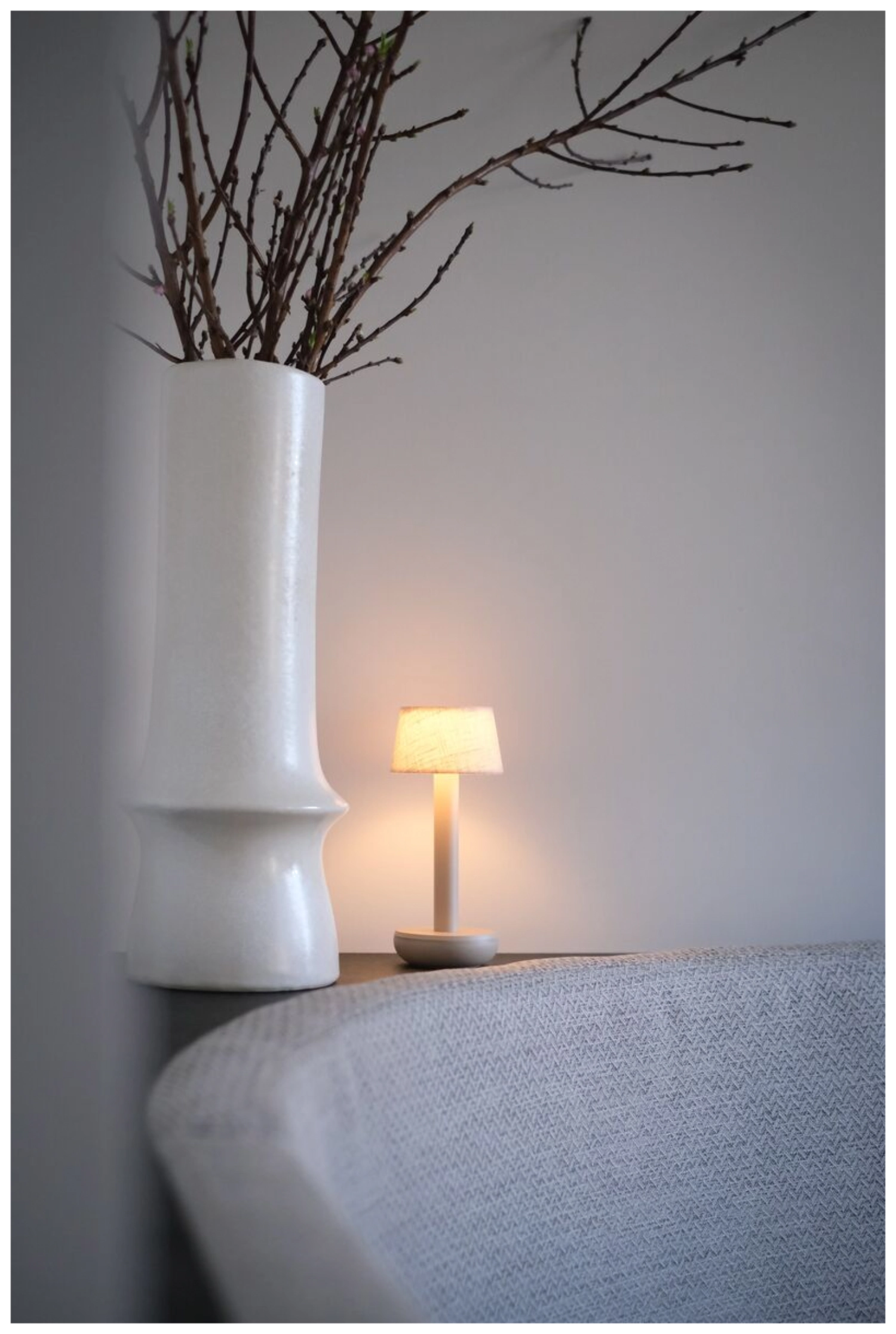 Humble light two beige lin, 21.2x8.8 cm V2