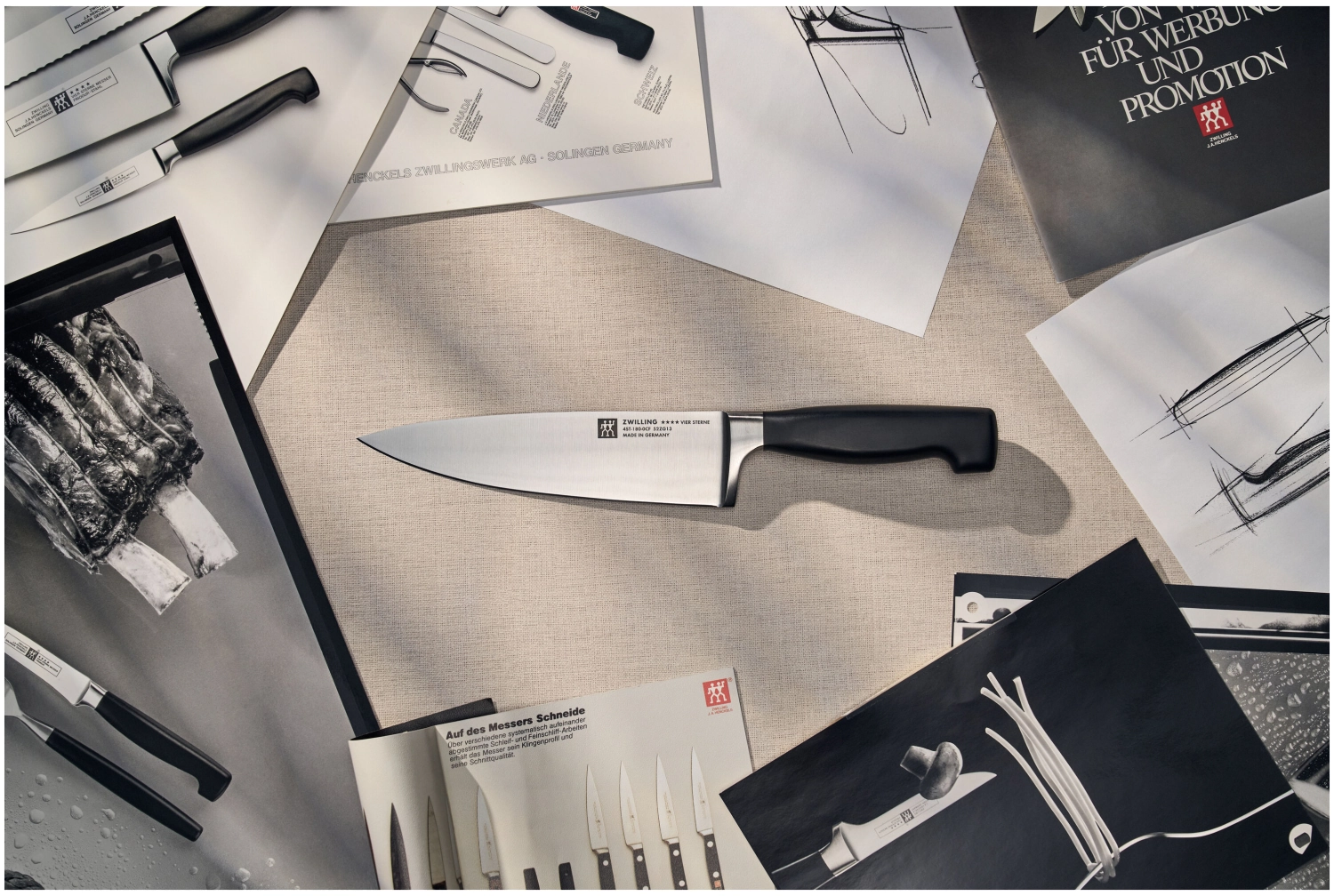 Vier Sterne couteau de chef