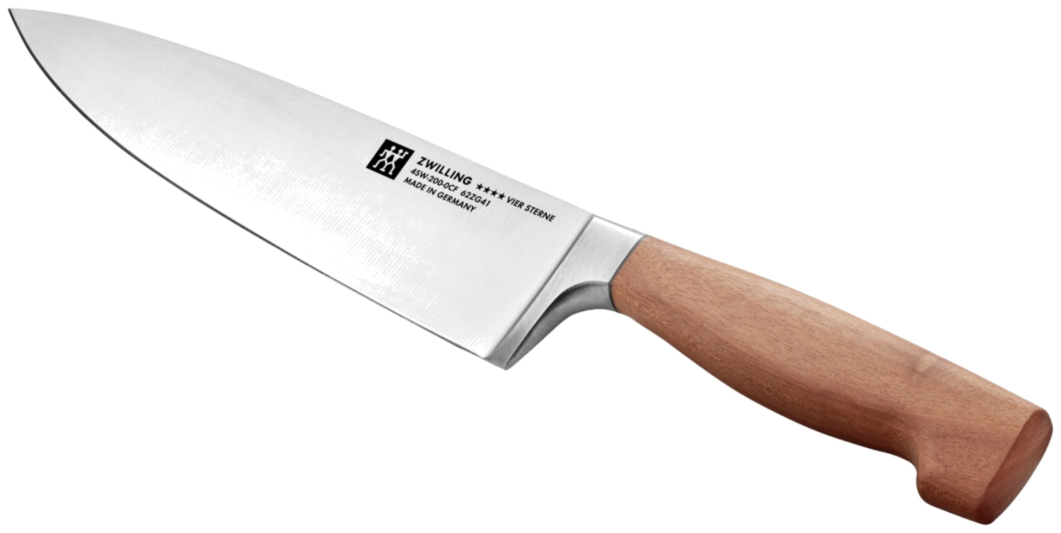 Vier Sterne Wood couteau de chef