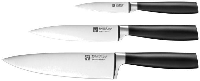 Crave Messerset Schäl-/Tranchier-/Kochmesser