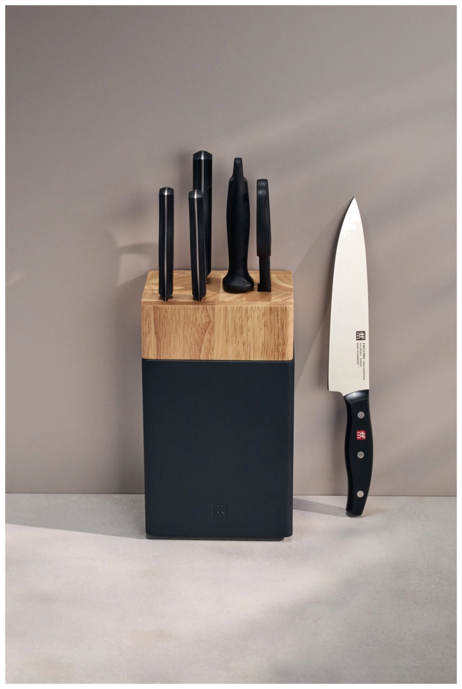 Bloc Signature 7 pcs bouleau avec fusil