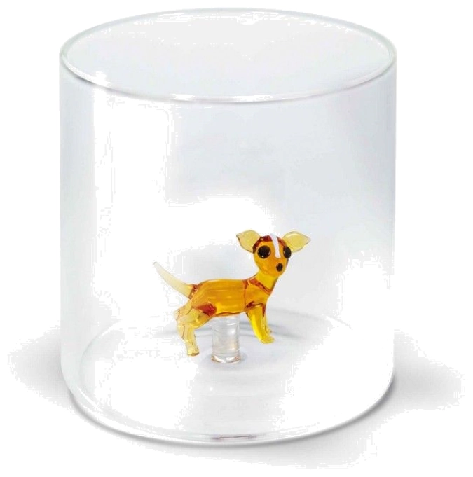 Borosilikat Trinkglas Chihuahua