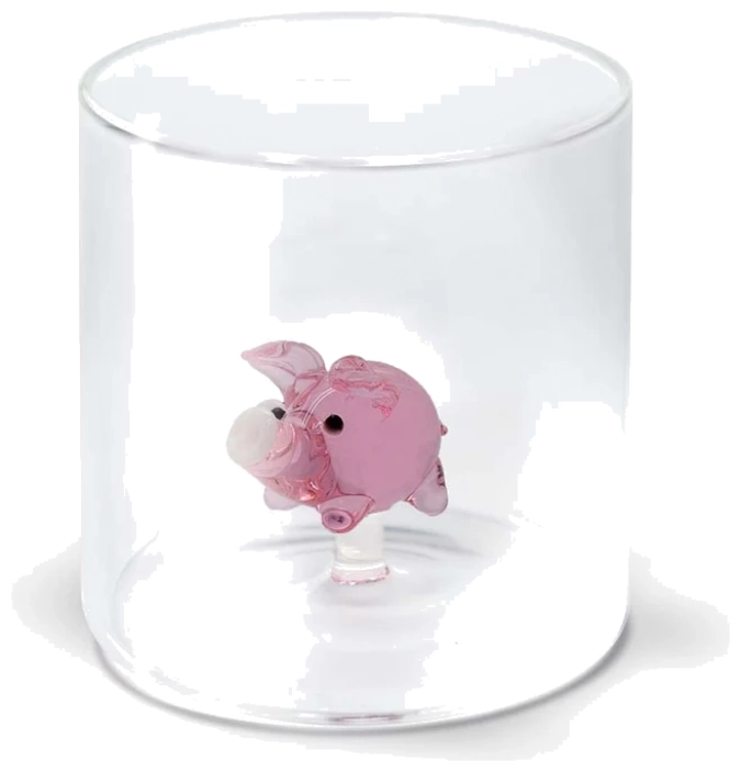 Gobelet borosilicate petit cochon