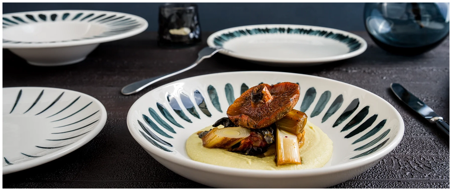 Lavis Black Gourmet Teller flach