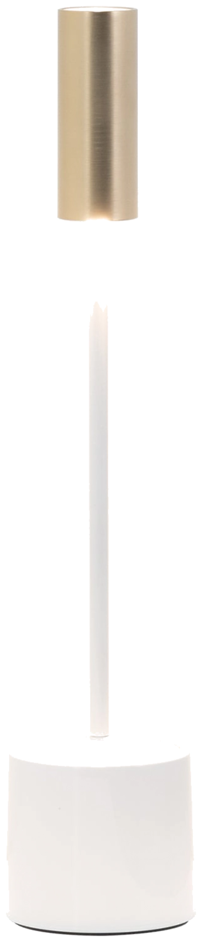 Lampe de table Carolina blanche/laiton