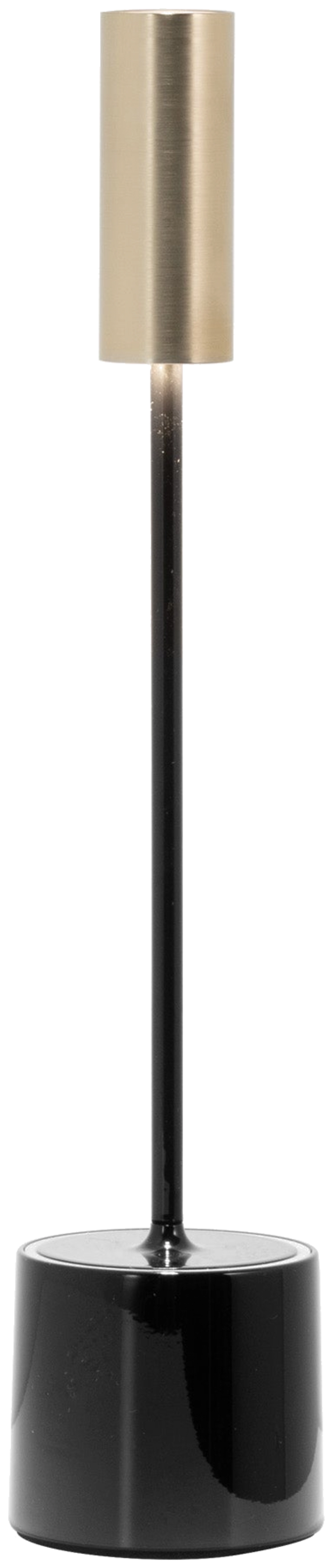 Lampe de table Carolina noire/laiton