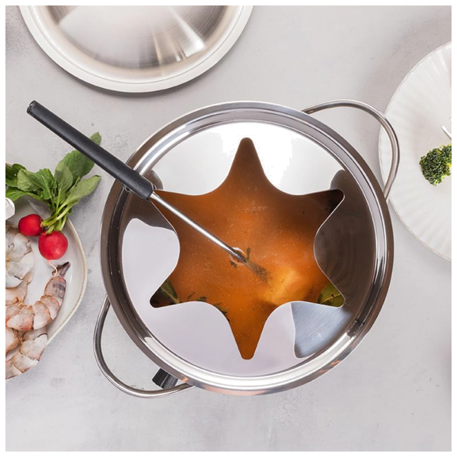 Gstaad : caquelon à fondue à la viande