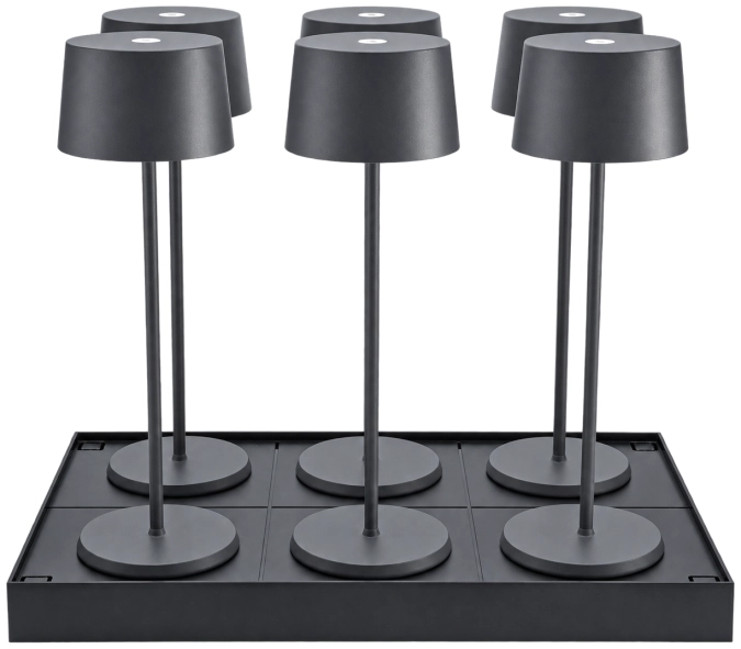 6er Set Olivia Midi Tischlampe