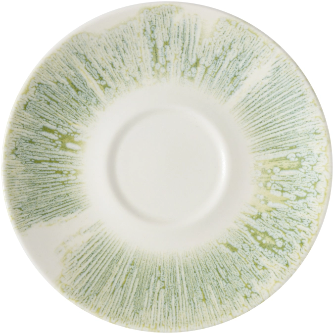 Lyra Green Cappuccino Untertasse