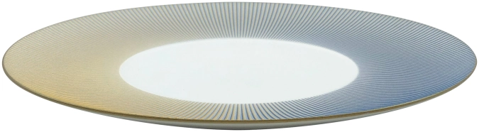 Bolero Iridescent assiette de présentation bleue