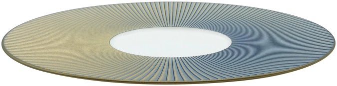 Bolero Iridescent assiette mise en bouche bleue