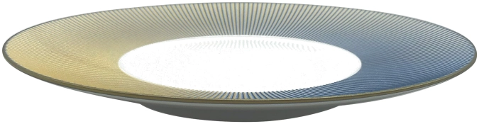 Bolero Iridescent assiette plate bleue