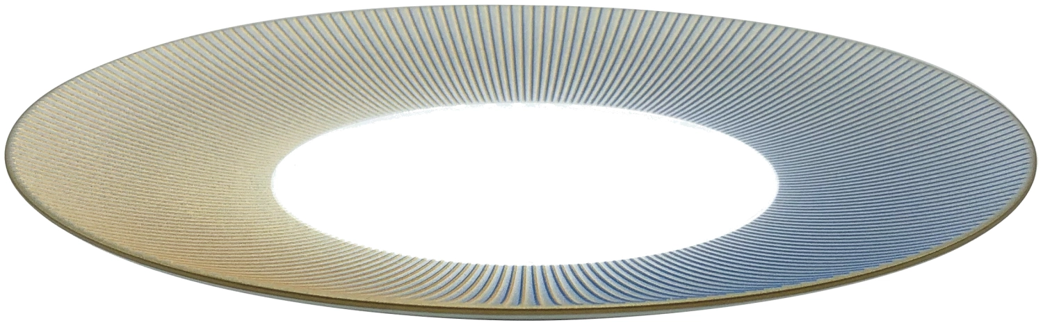 Bolero Iridescent assiette plate bleue
