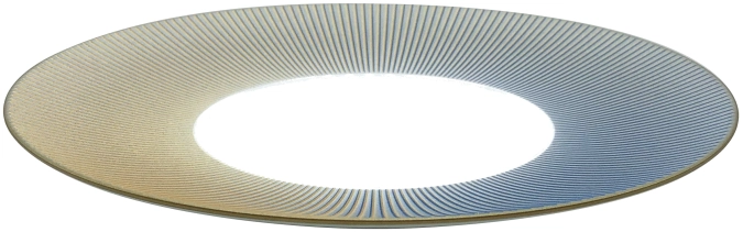 Bolero Iridescent assiette plate bleue