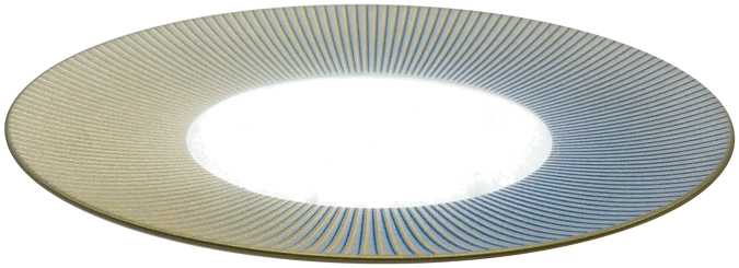 Bolero Iridescent assiette à dessert bleue
