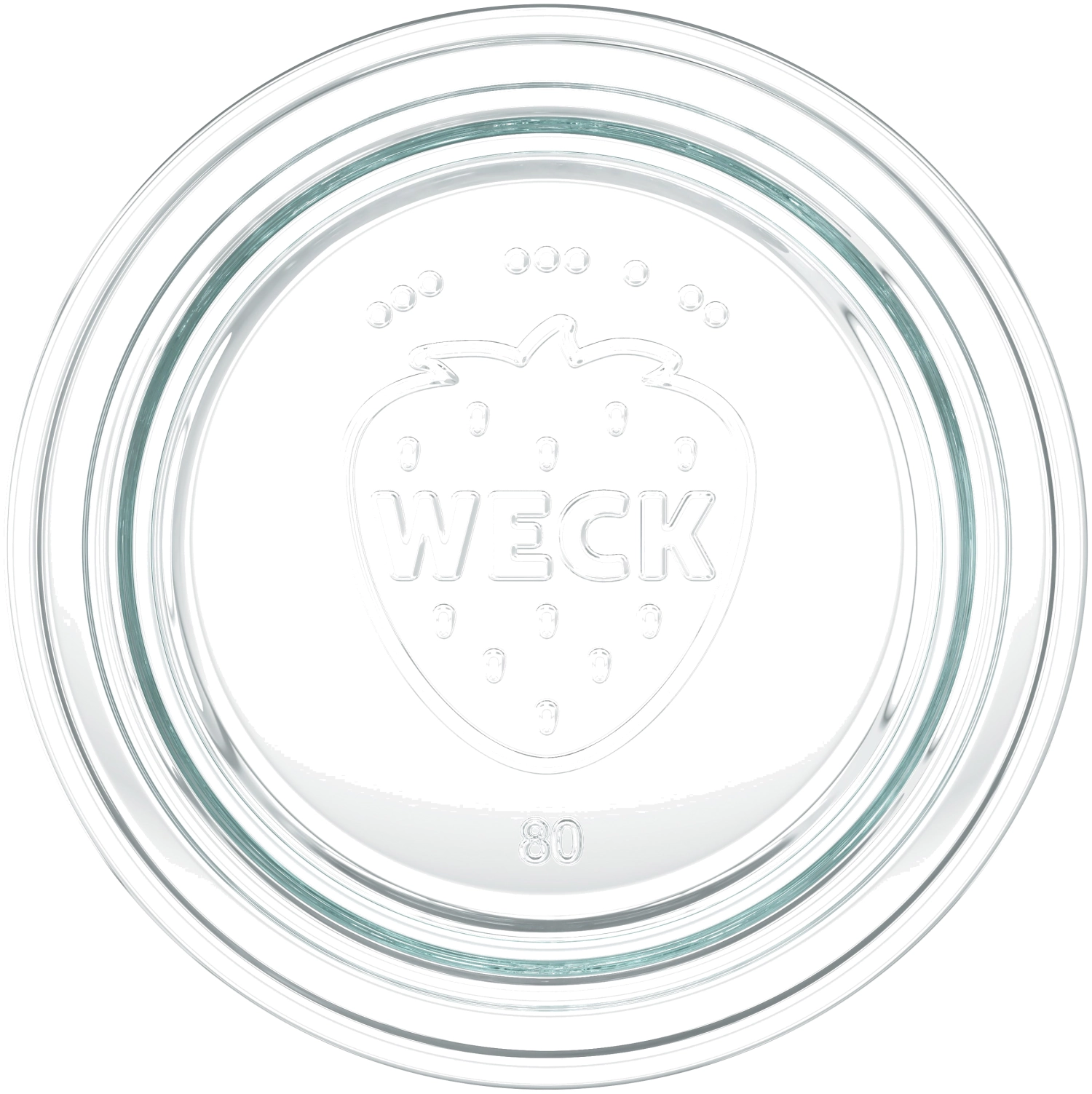 Lot de 3 couvercles en verre WECK