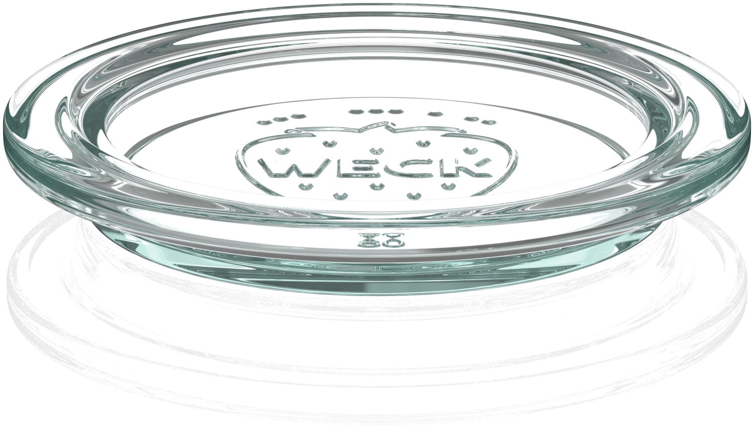 Lot de 3 couvercles en verre WECK