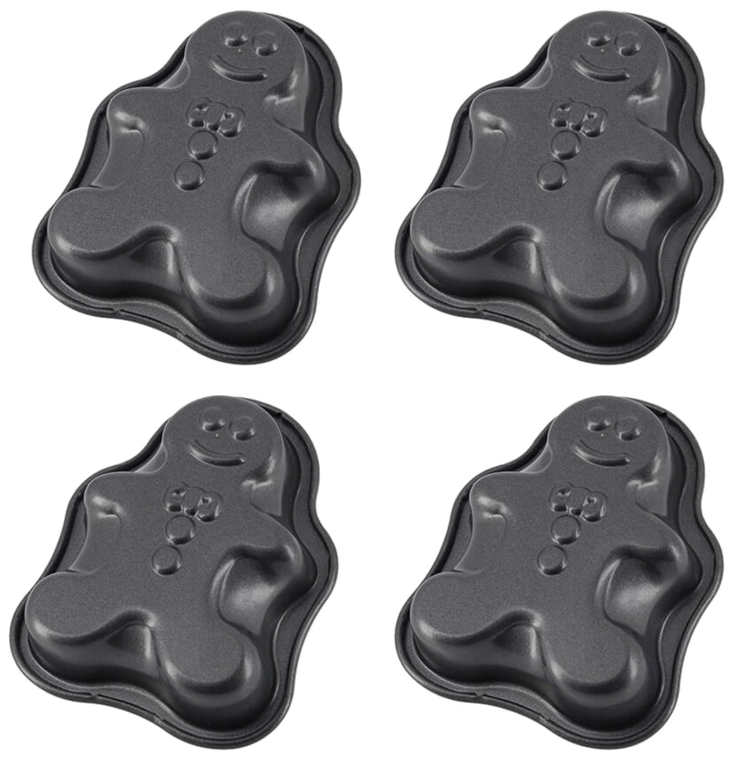 4er Set Backform Lebkuchen D11cm Antihaft