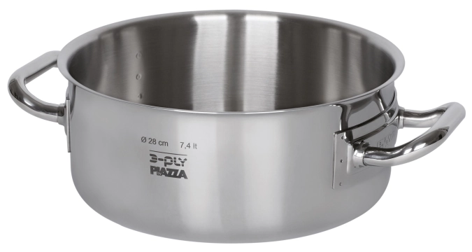 Kochtopf mittelhoch 3-Ply