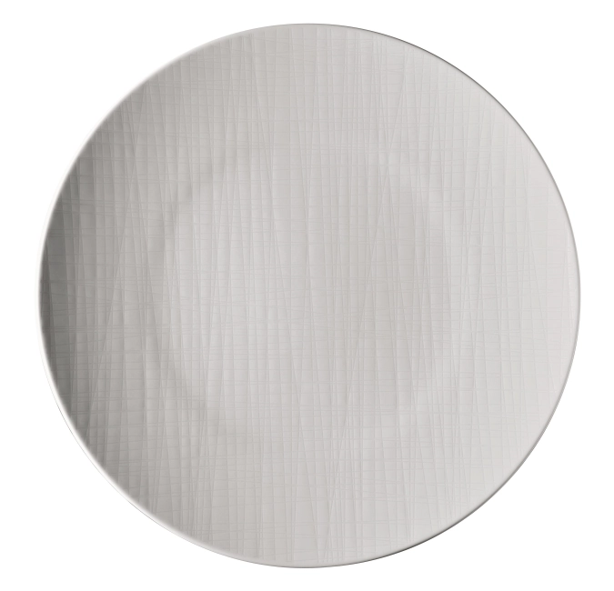 Assiette plate ronde Mesh