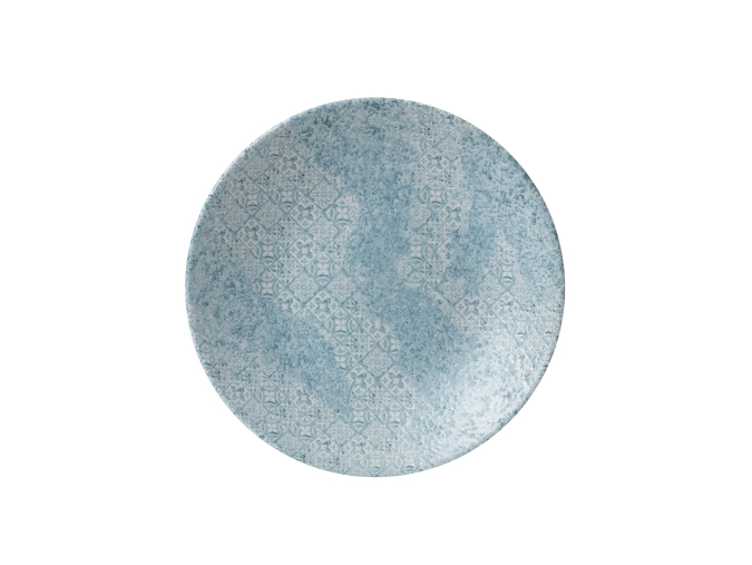 Med Tile Aquamarine Coupe Teller tief