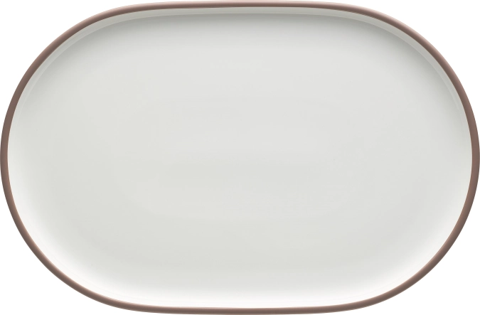Coupé d'assiette ovale Shiro Rim
