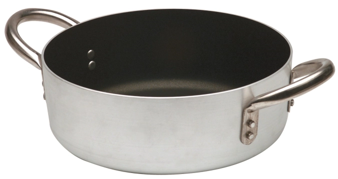 Casserole à revêtement antiadhésif faible
