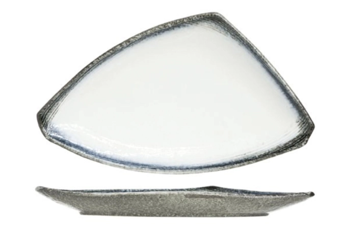 Assiette triangulaire Sea Pearl