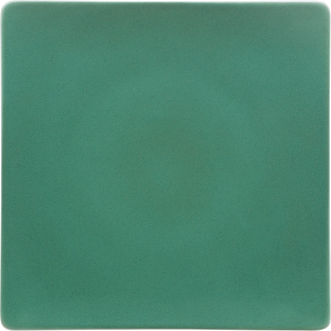 Pottery Jade Teller flach quadratisch coup